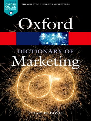 cover image of A Dictionary of Marketing